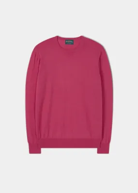 Radstone Men's Merino Wool Jumper in Blush Pink - Regular Fit