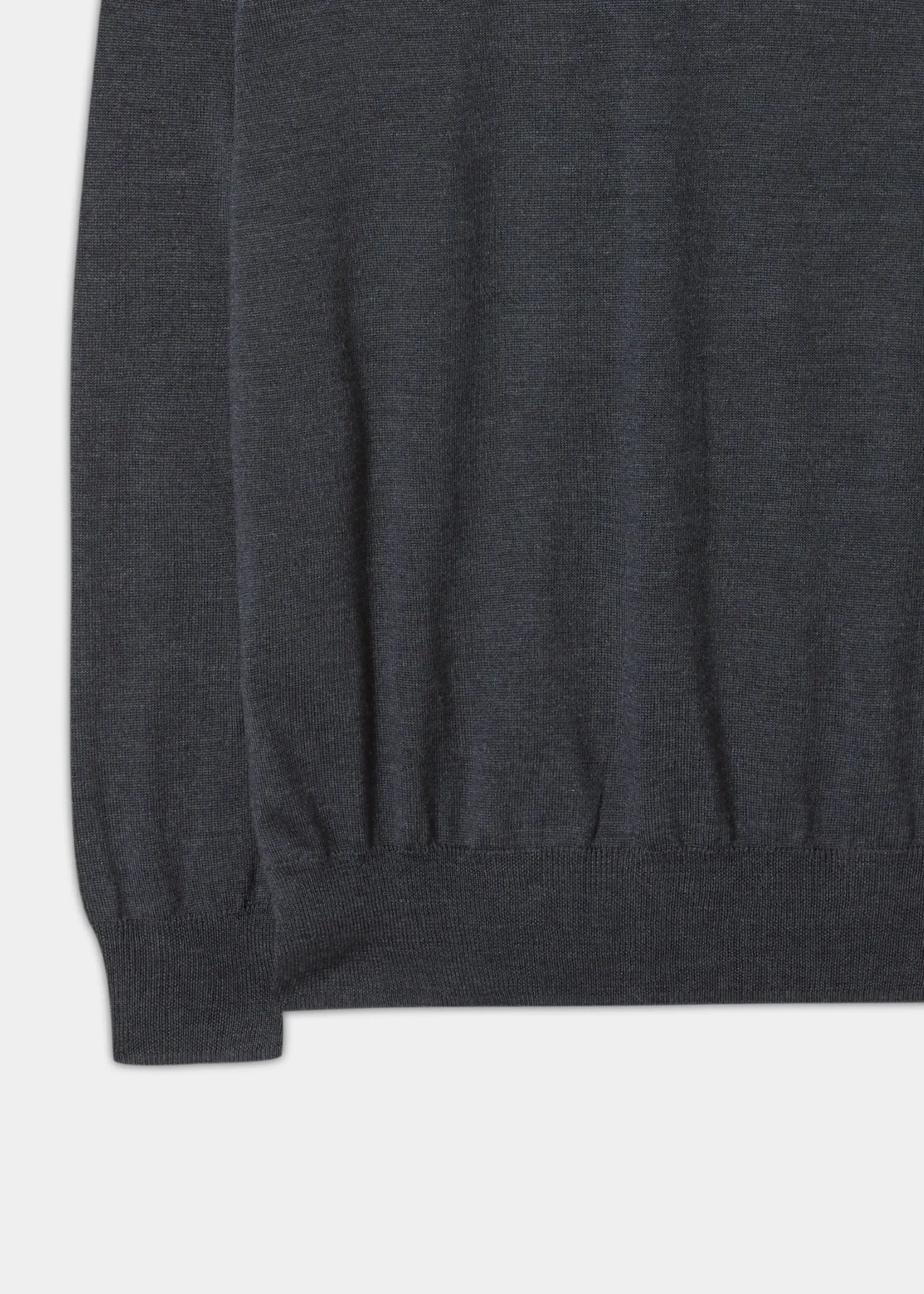 Radstone Men's Merino Wool Jumper in Charcoal - Regular Fit