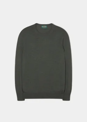 Radstone Men's Merino Wool Jumper in Seaweed - Regular Fit