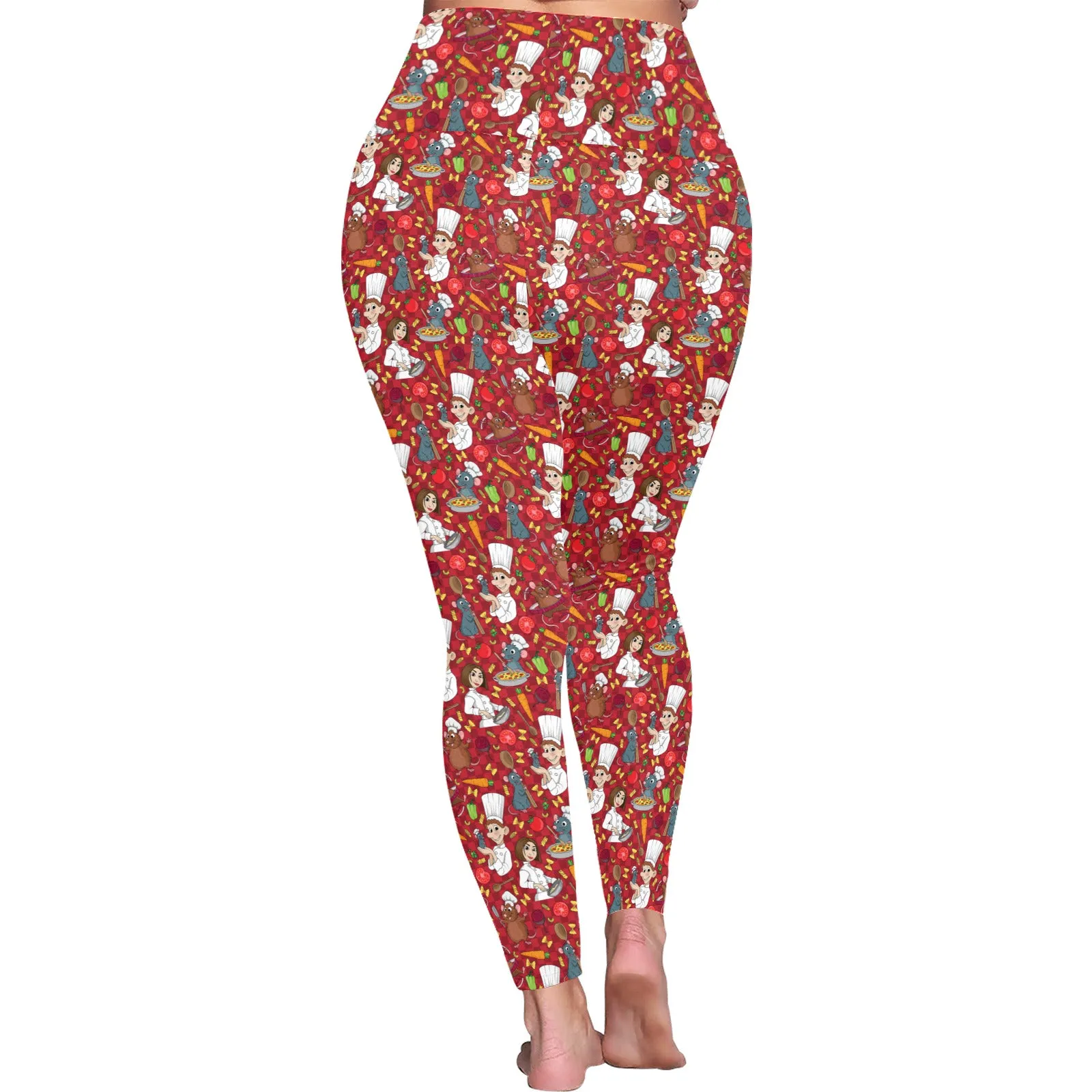 Ratatouille Women's Plus Size Athletic Leggings