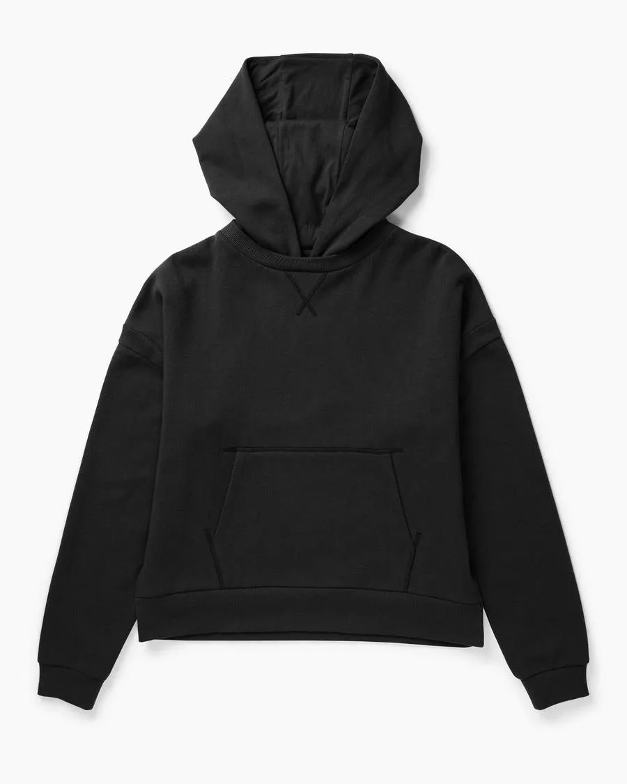 Recycled Fleece Hoodie (Black)