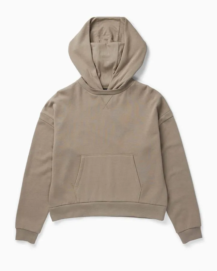 Recycled Fleece Hoodie (Warm Grey)