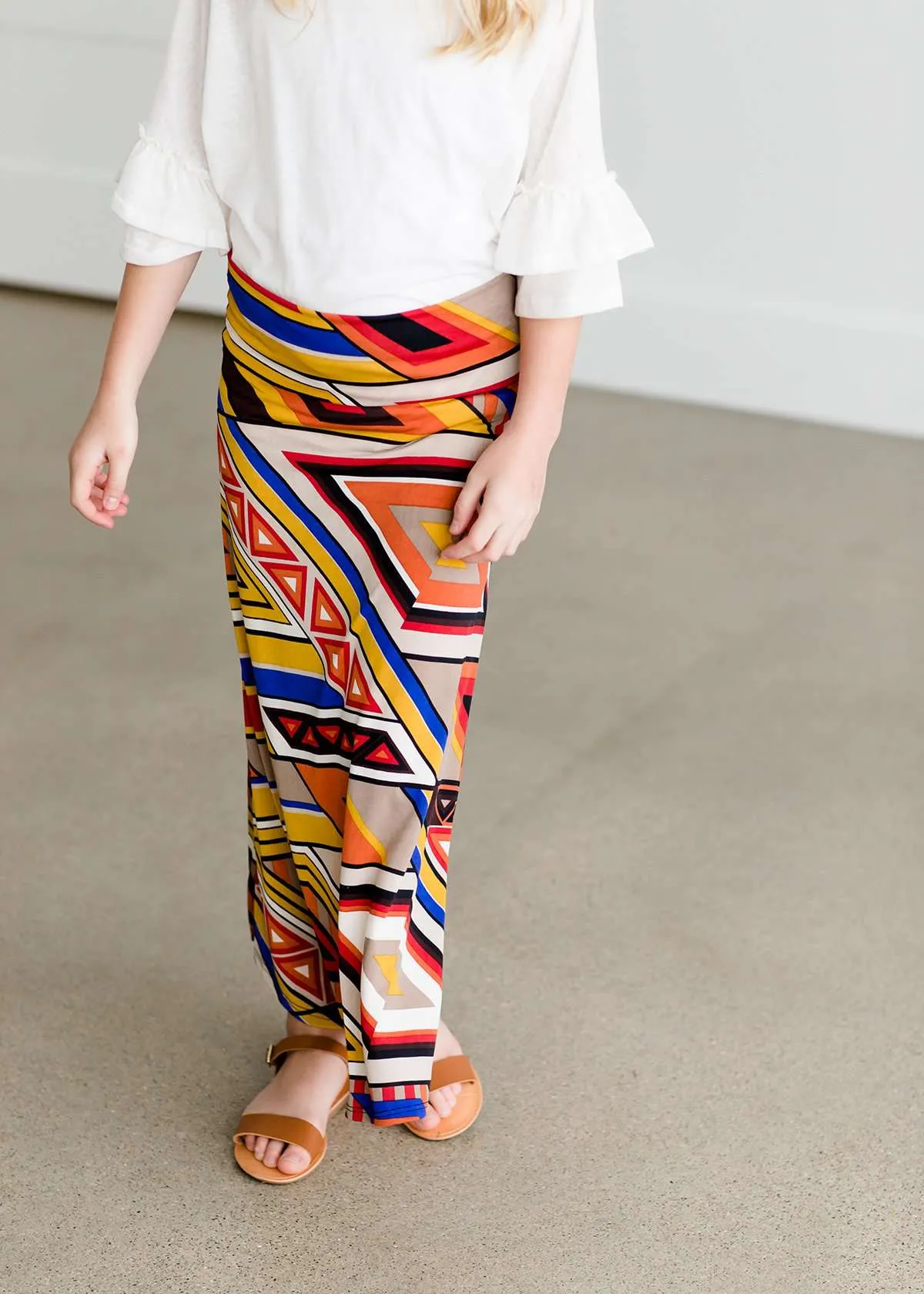 Rhythmic Multi Color Maxi Skirt - FINAL SALE