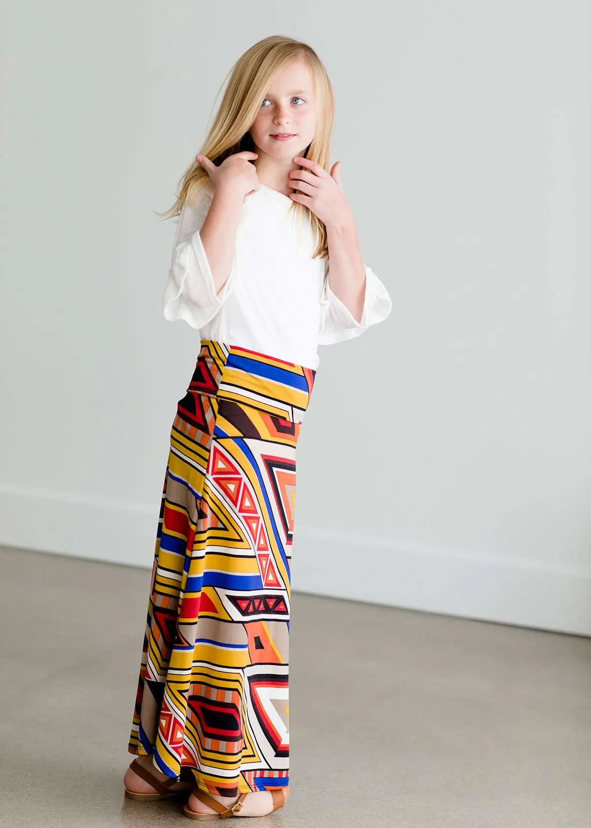 Rhythmic Multi Color Maxi Skirt - FINAL SALE