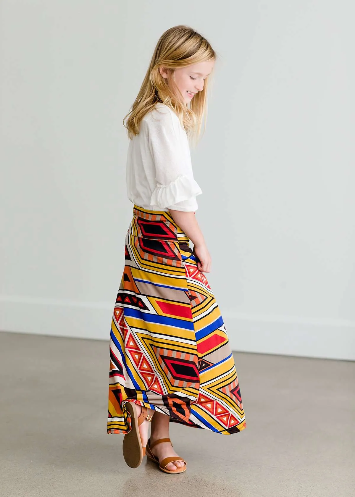 Rhythmic Multi Color Maxi Skirt - FINAL SALE