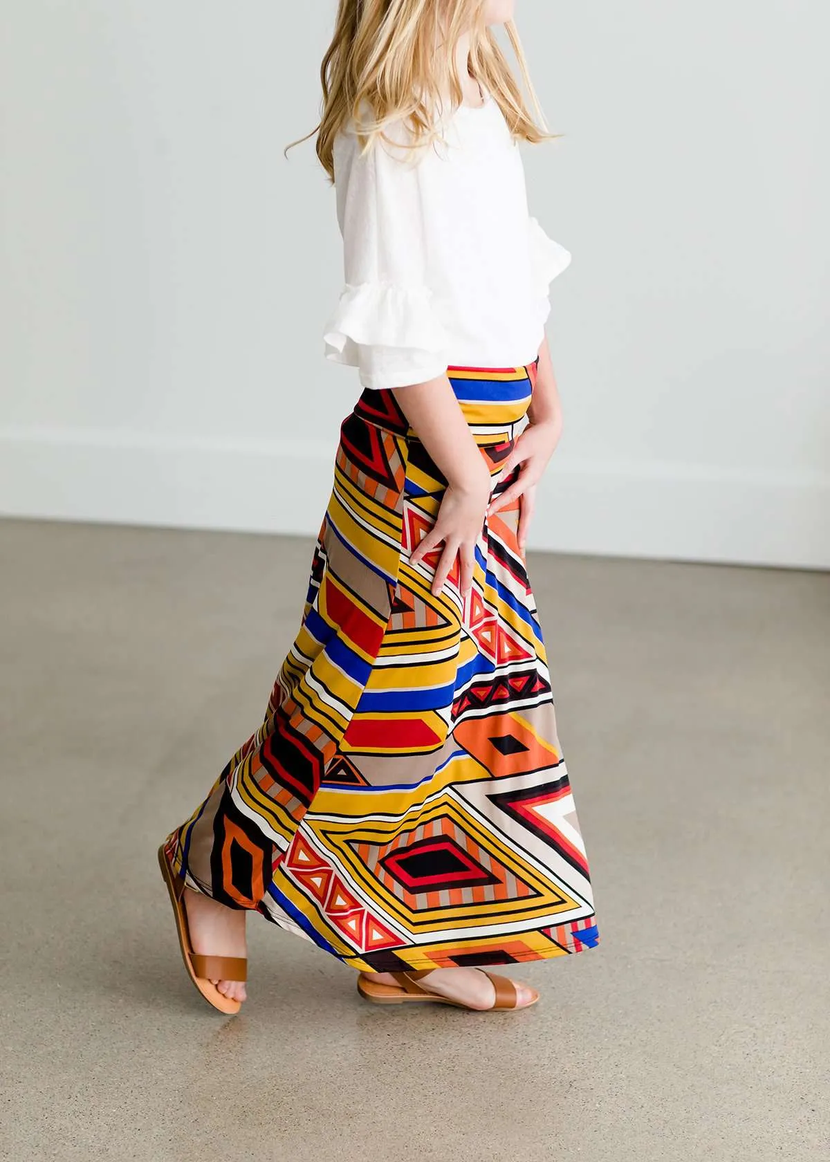 Rhythmic Multi Color Maxi Skirt - FINAL SALE