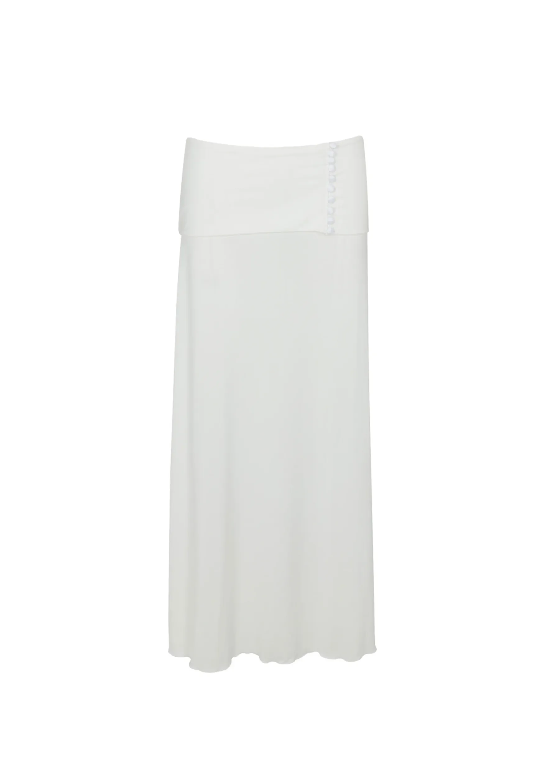 Riviera Fold Over Maxi Skirt │ Ivory