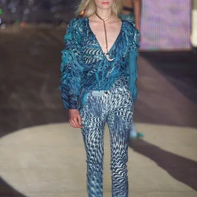 Roberto Cavalli S/S 2001 runway illusion pants