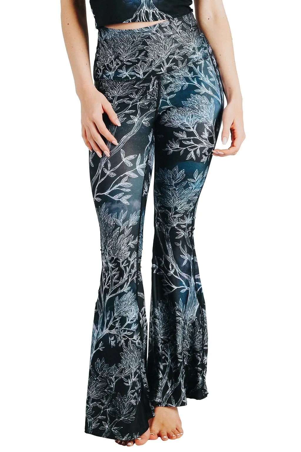 Root To Rise Printed Bell Bottoms