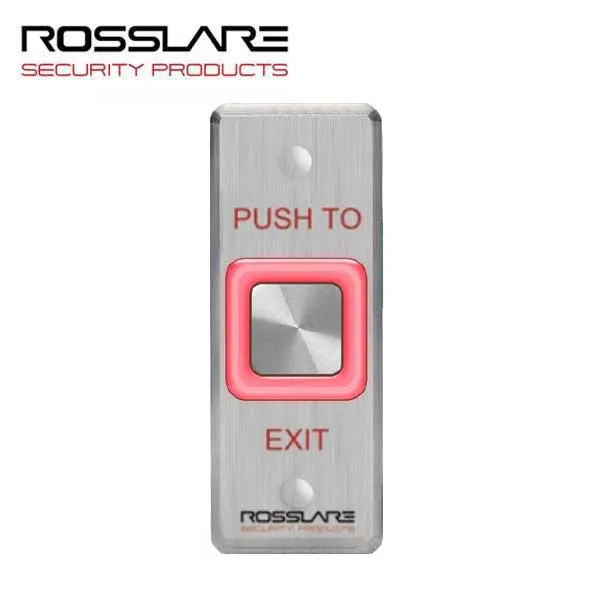 Rosslare - EX17EO - Request To Exit Button w/Toggle - Mullion Size - Digital Piezo- 12-24 VDC