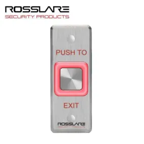 Rosslare - EX17EO - Request To Exit Button w/Toggle - Mullion Size - Digital Piezo- 12-24 VDC