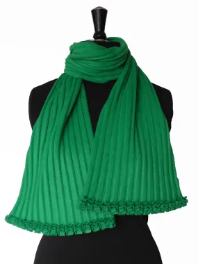 Ruffle Scarf - Emerald