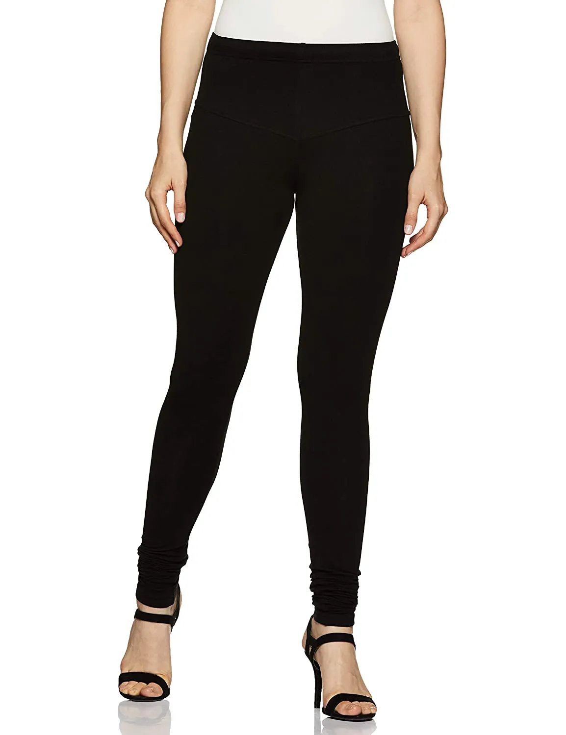 Rupa churidar Black Cotton Leggings for Woman