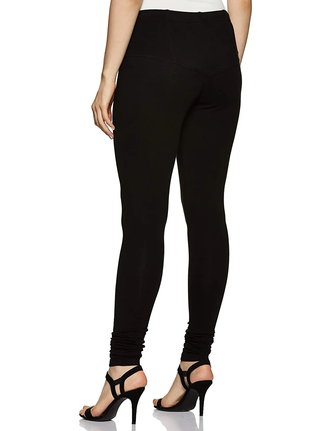 Rupa churidar Black Cotton Leggings for Woman