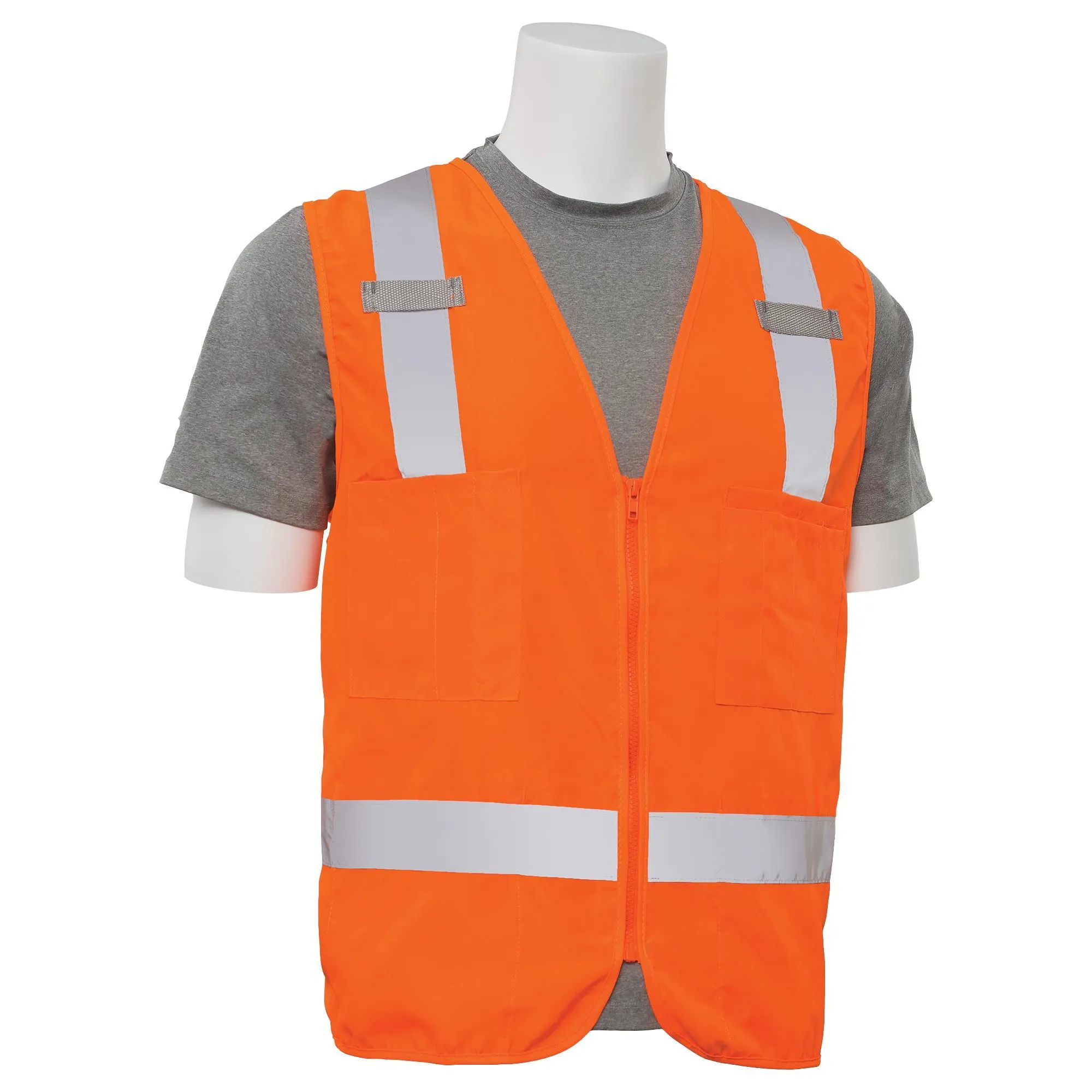 S414 Class 2 Surveyor's Multi-Pocket Safety Vest 1PC