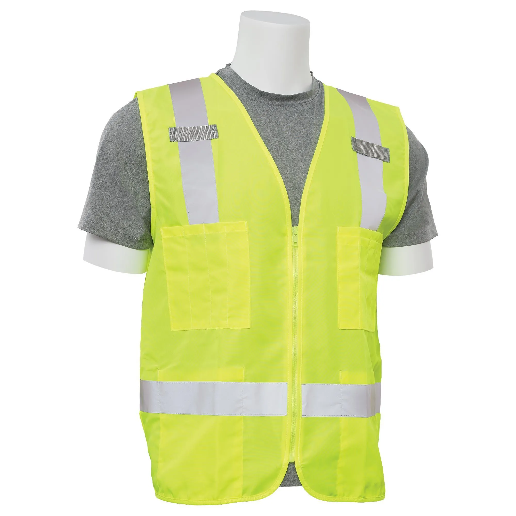 S414 Class 2 Surveyor's Multi-Pocket Safety Vest 1PC