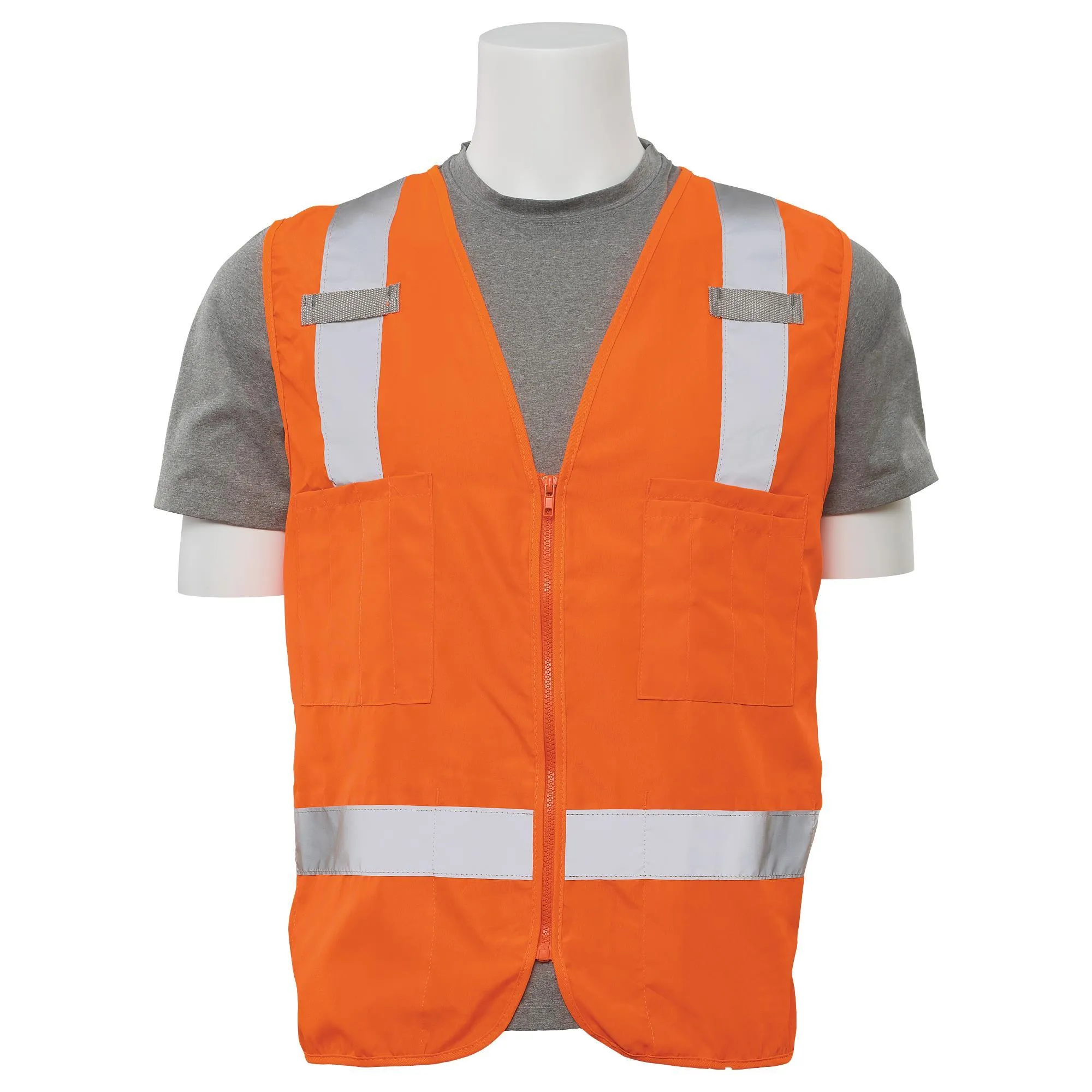 S414 Class 2 Surveyor's Multi-Pocket Safety Vest 1PC