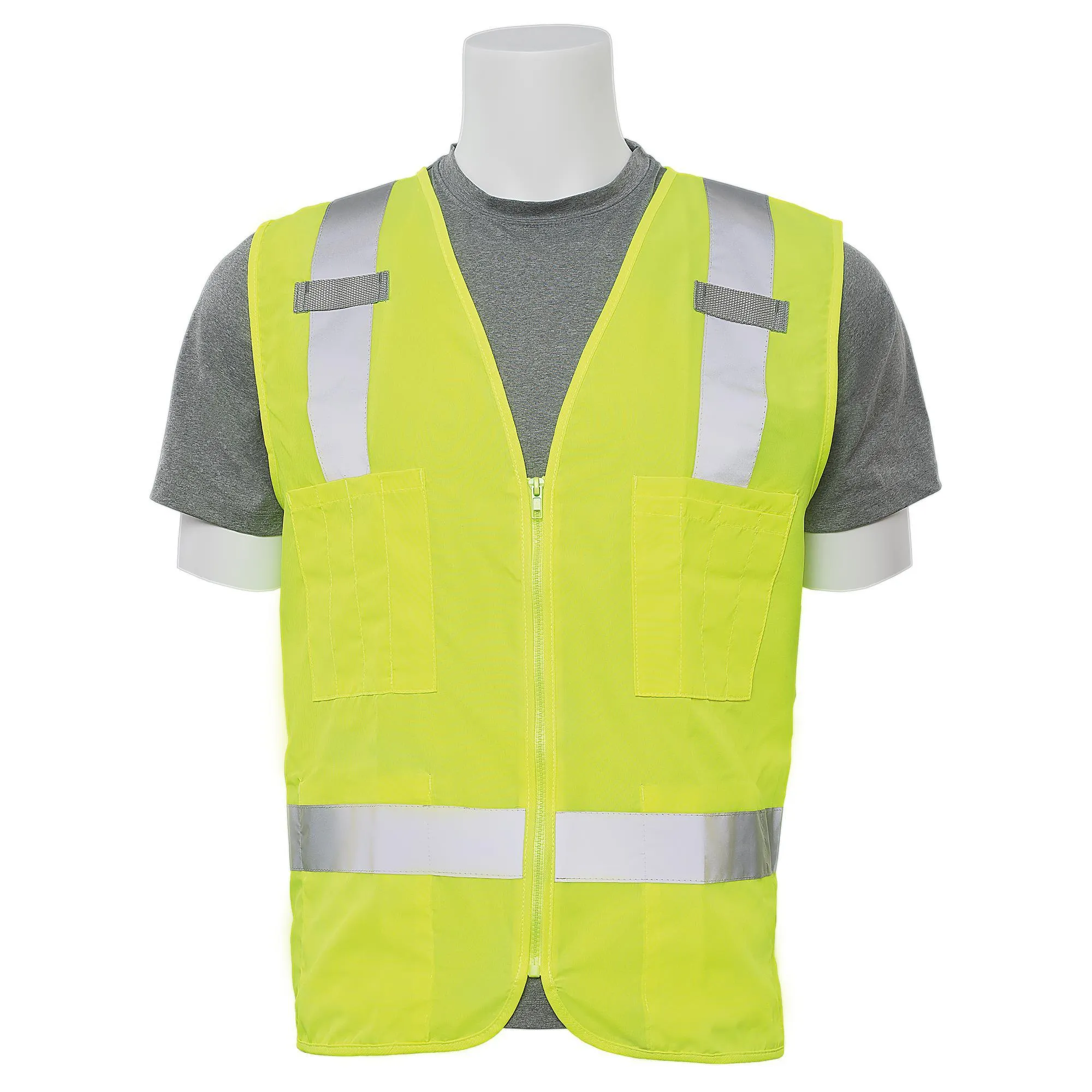 S414 Class 2 Surveyor's Multi-Pocket Safety Vest 1PC