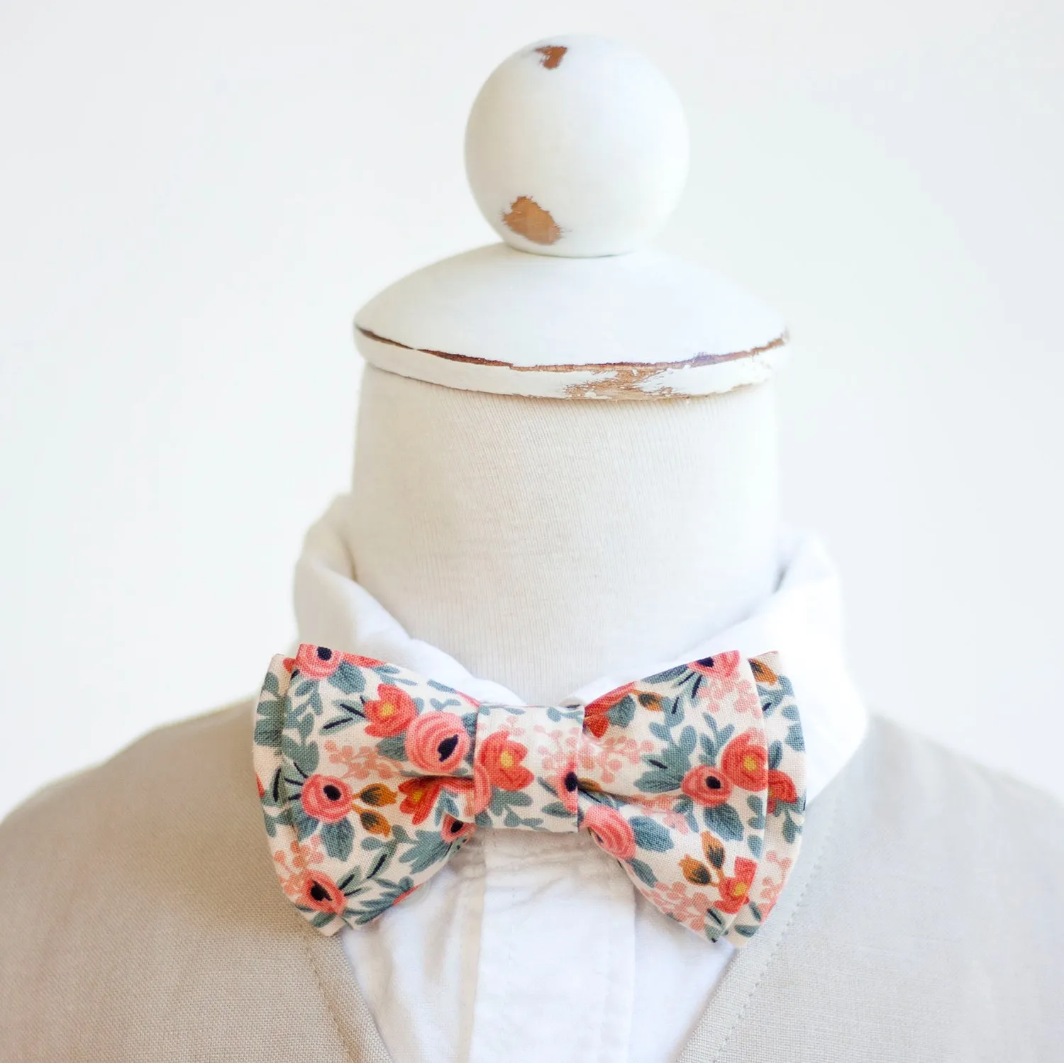 Sailor Bow Clip Or Headband / Rosa In Peach