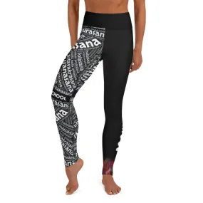 Sanskrit Leggings (Black) - Black Waistband