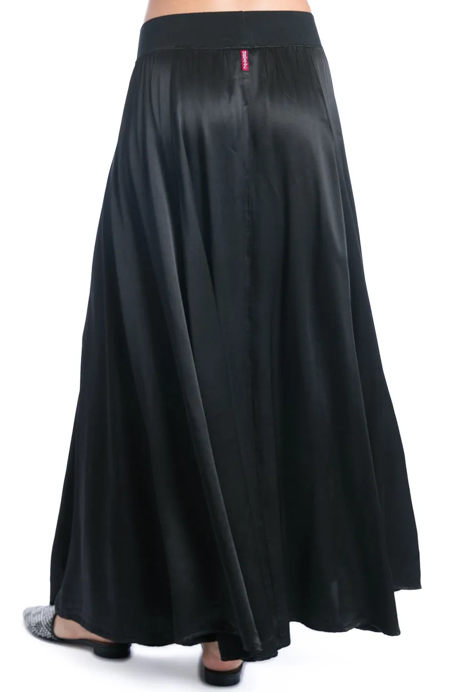 Satin Princess Panel Maxi Skirt