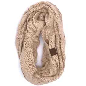 SF-800 New Beige Infinity Scarf