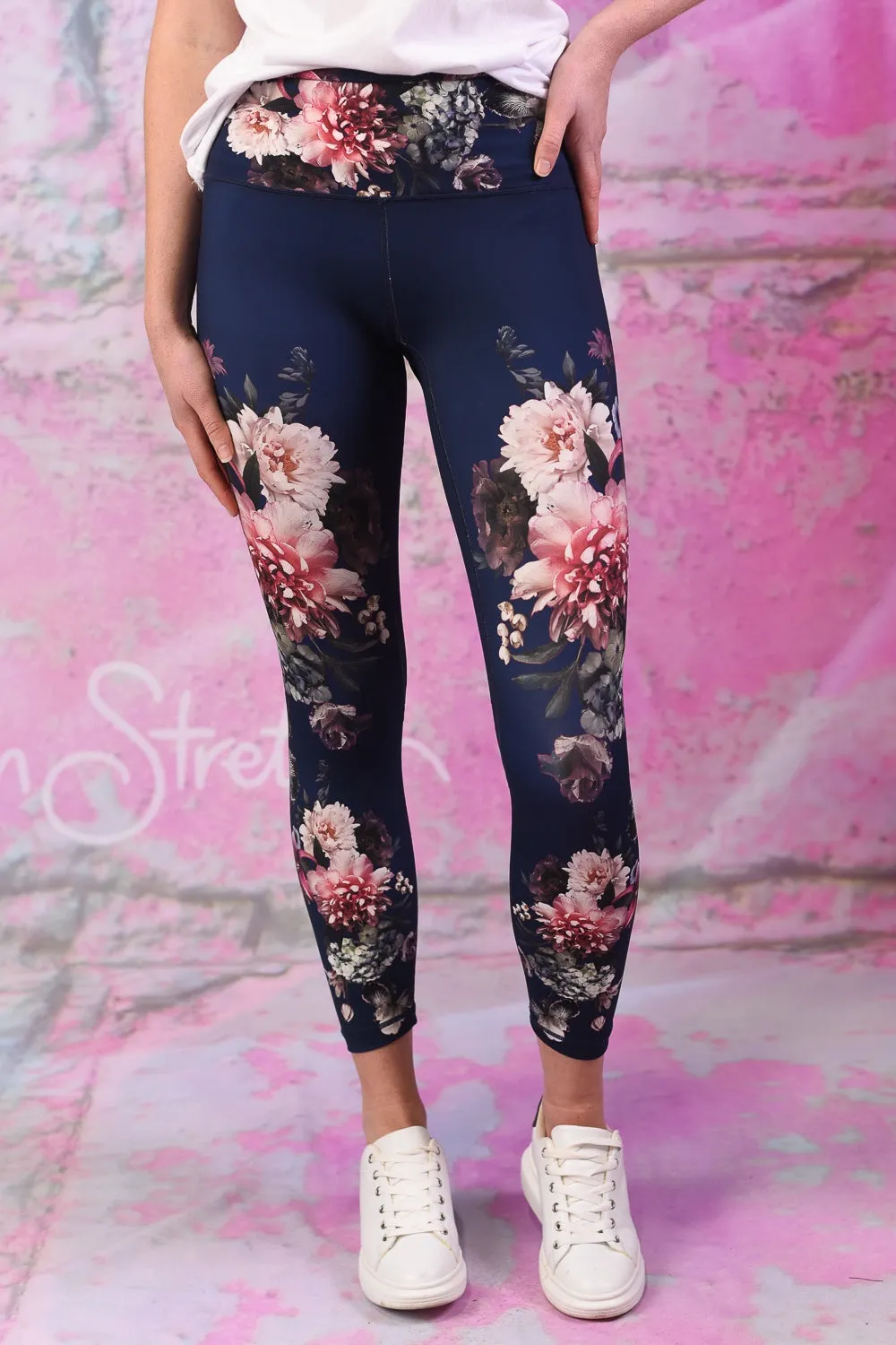 Shannon Yoga Legging - Navy Florencia