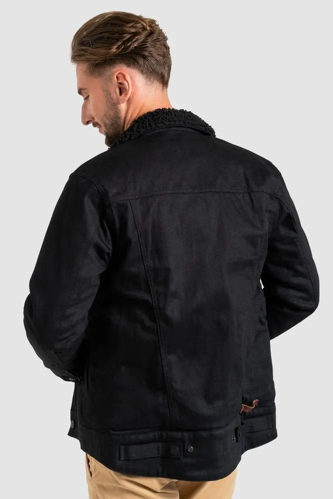 SHERPA JACKET BLACK SELVEDGE