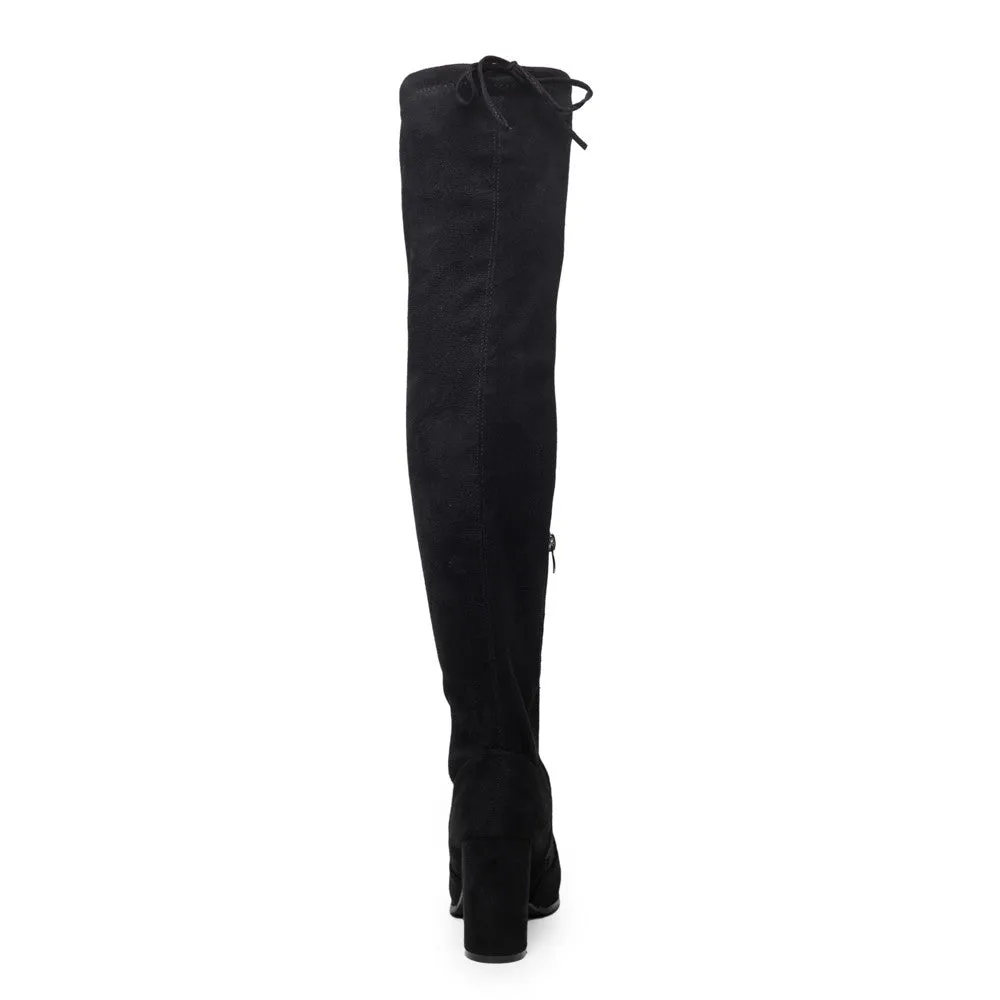 SheSole Women's Thigh High Over The Knee Black Boots