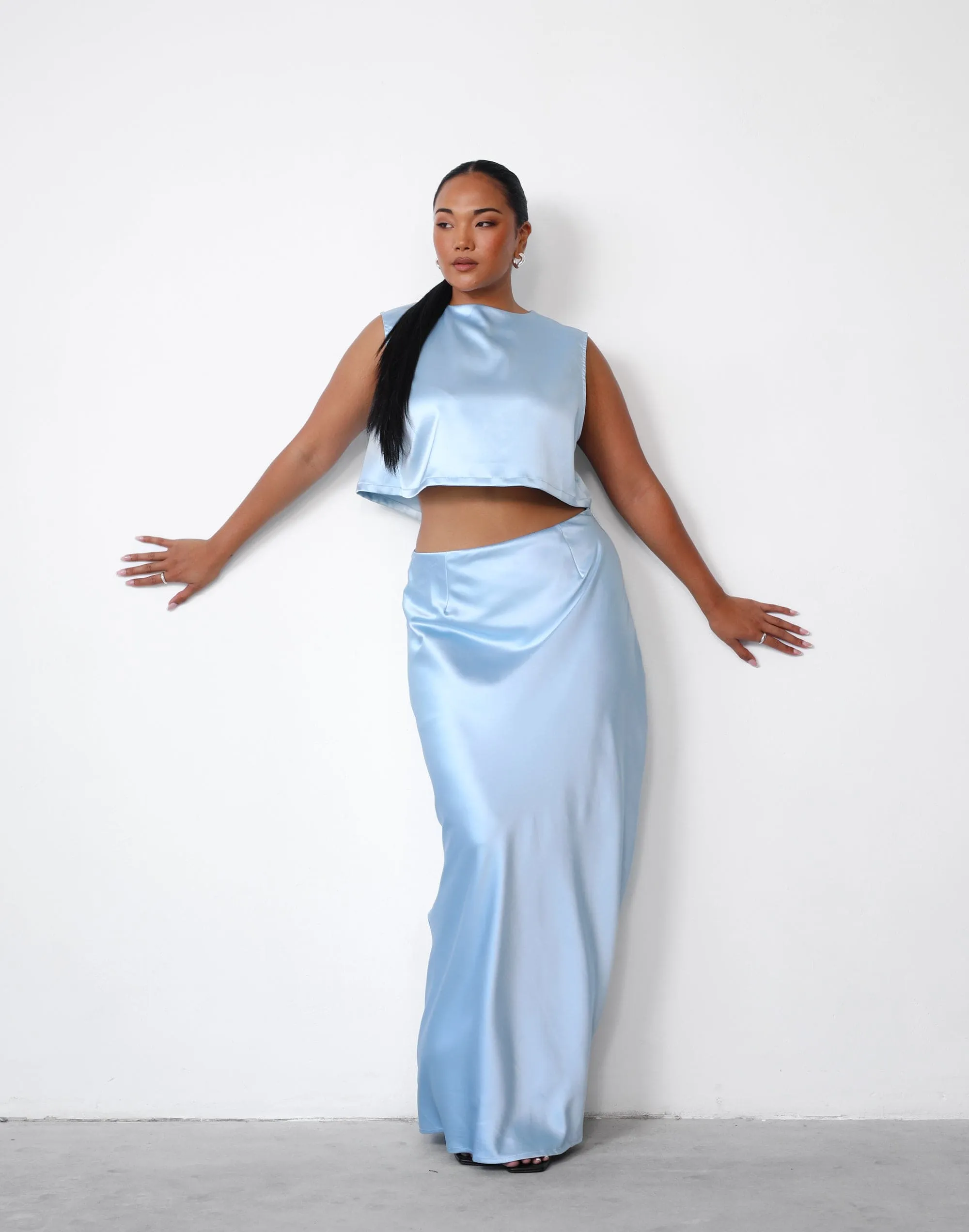 Sincerity Maxi Skirt (Ice Blue)