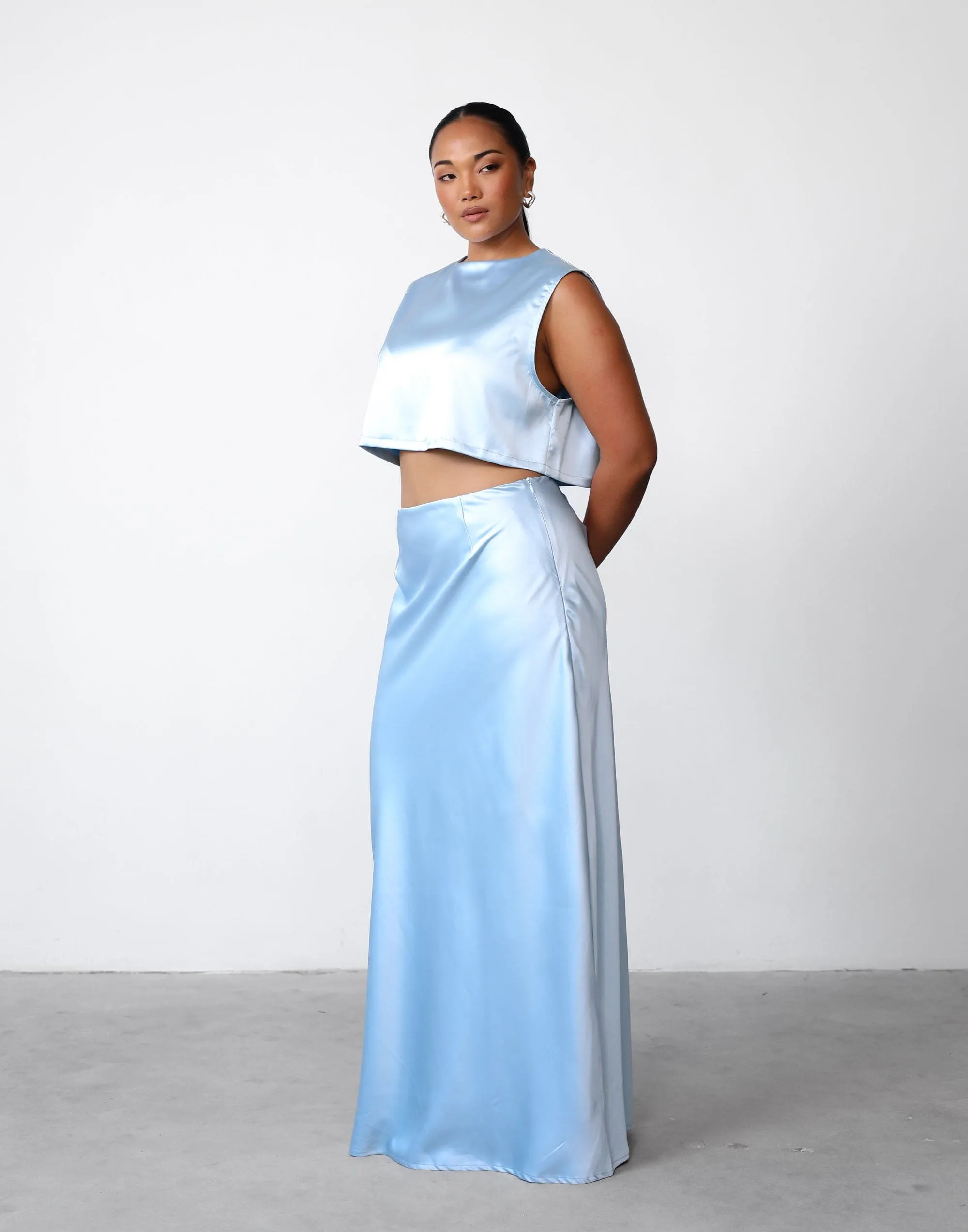 Sincerity Maxi Skirt (Ice Blue)