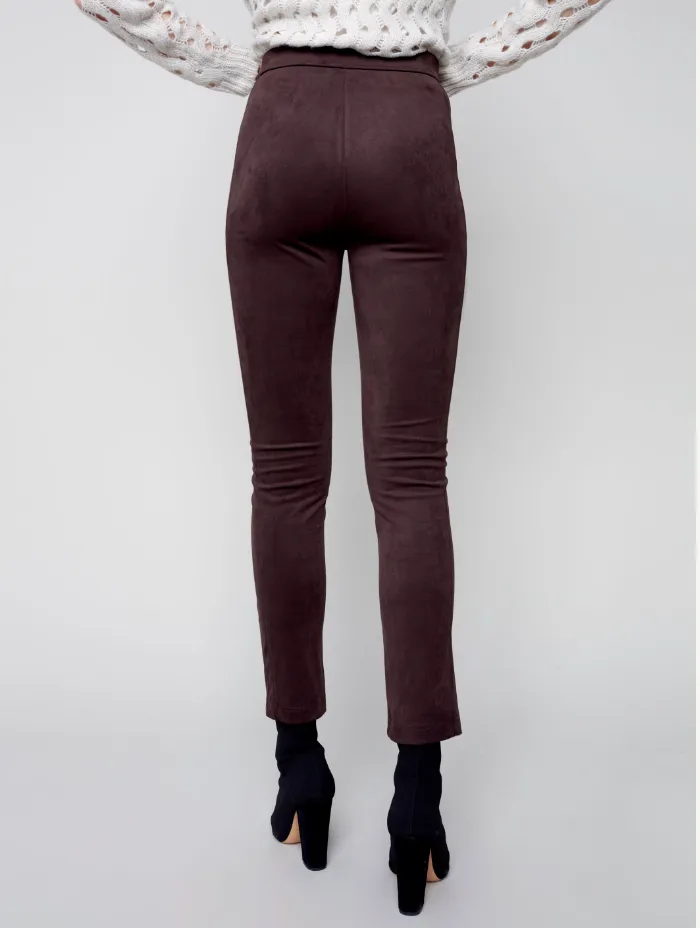 Stretch Faux Suede Legging