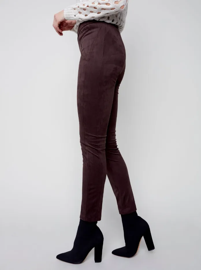 Stretch Faux Suede Legging