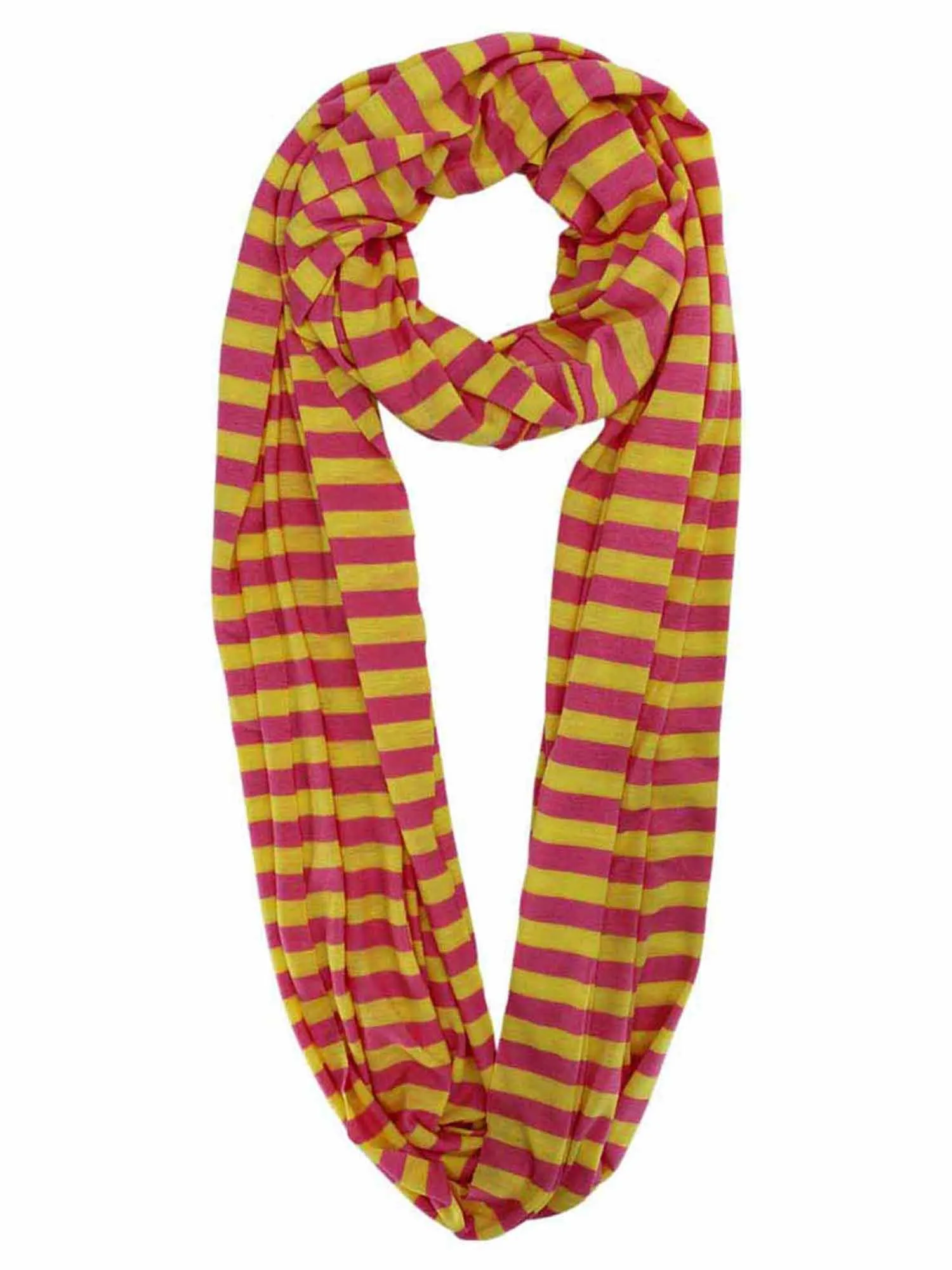 Striped Circle Infinity Scarf