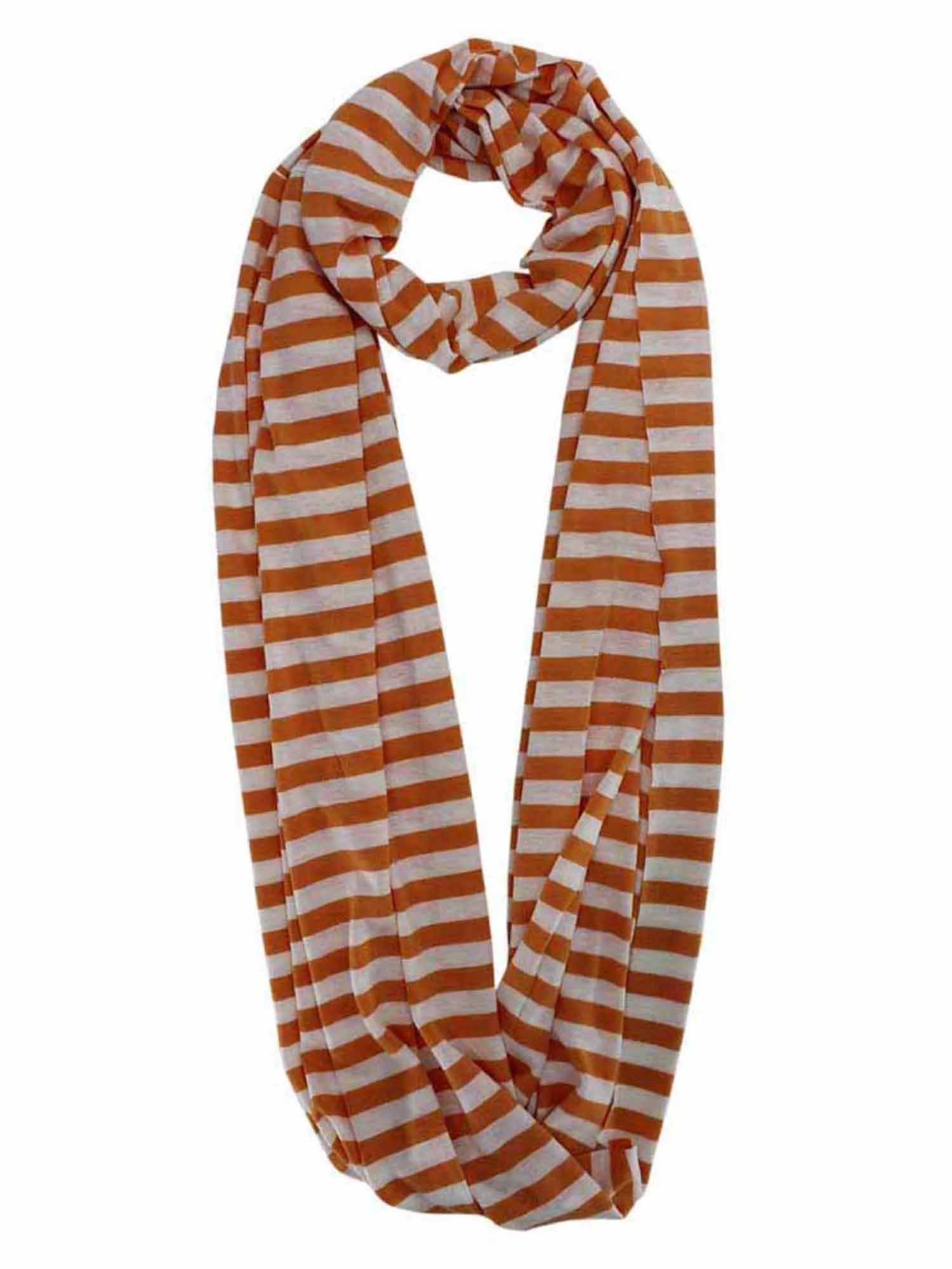 Striped Circle Infinity Scarf