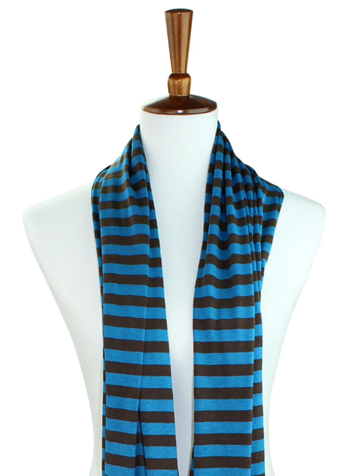 Striped Circle Infinity Scarf