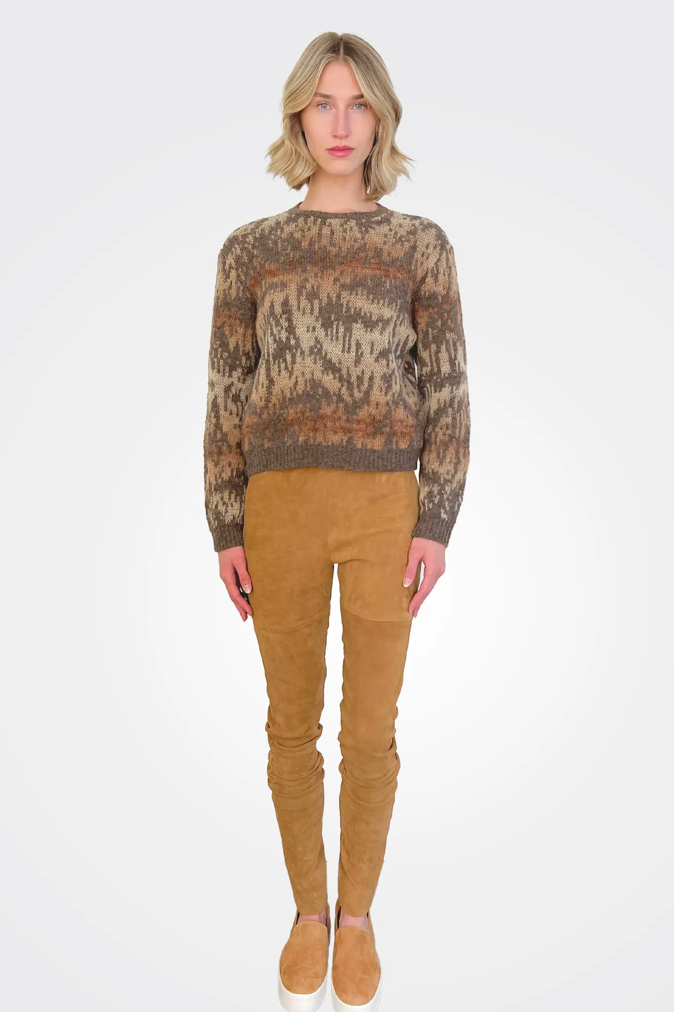 Suede Legging - Camel