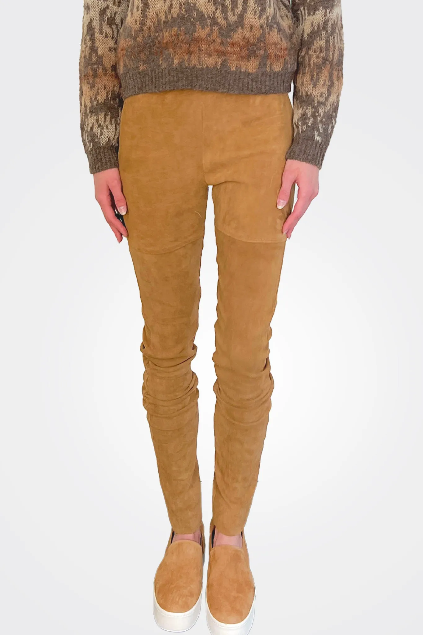 Suede Legging - Camel