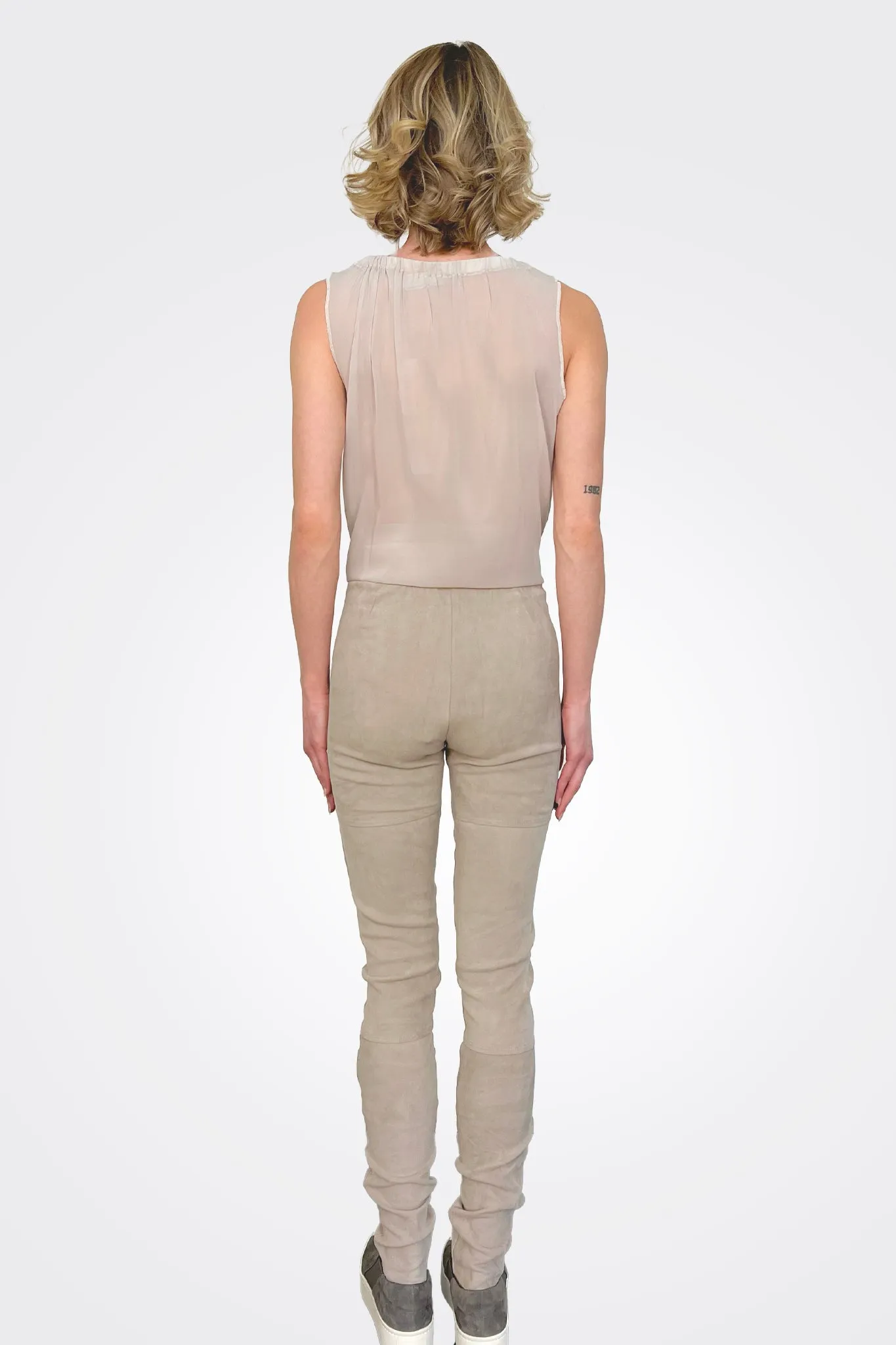 Suede Legging - Stone