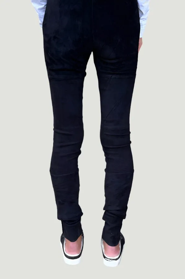 Suede Leggings - Black