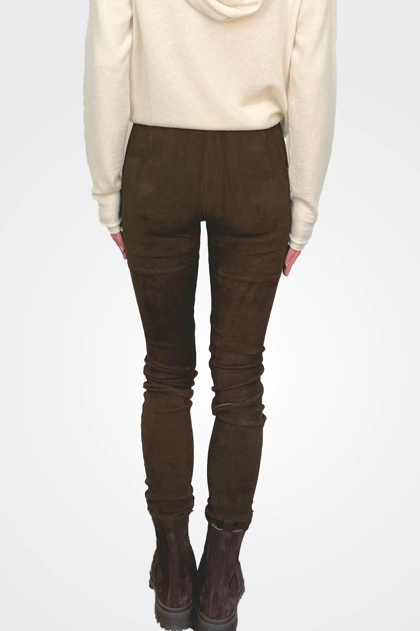 Suede Leggings - Deep Forest