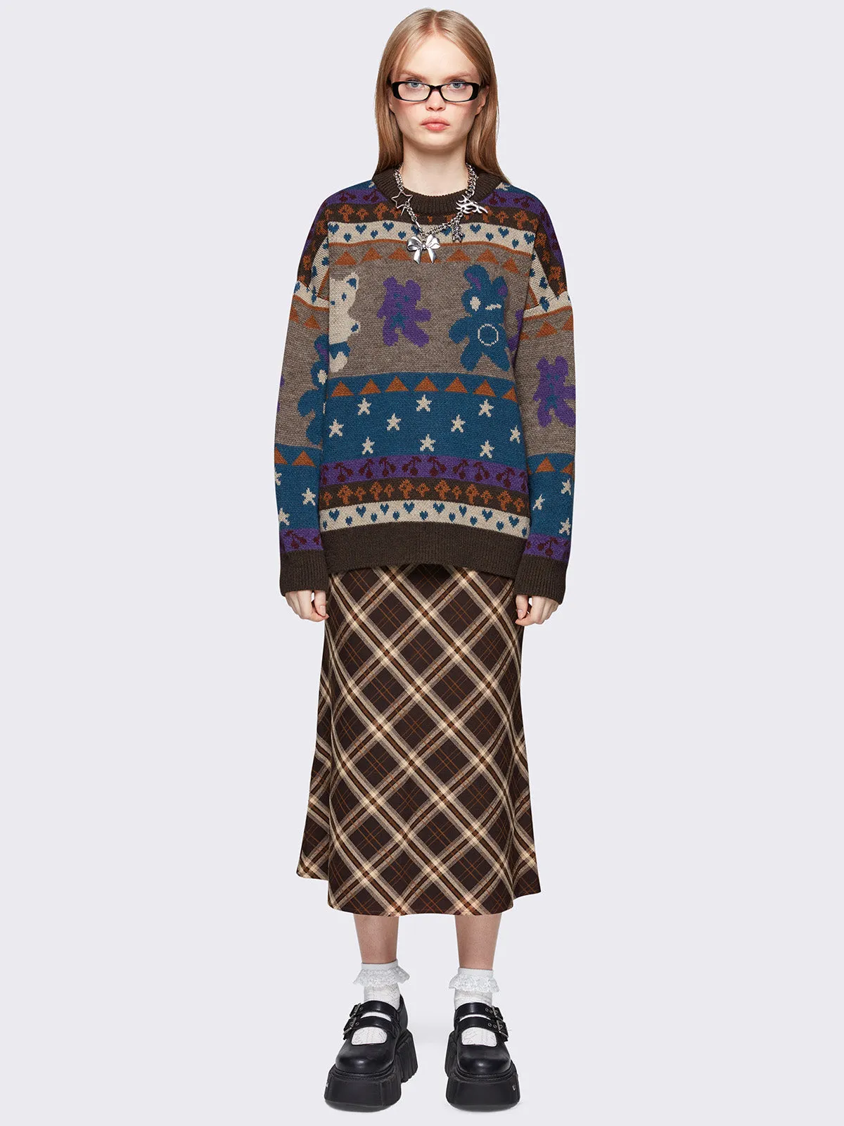 Teddy Tapestry Jacquard Sweater