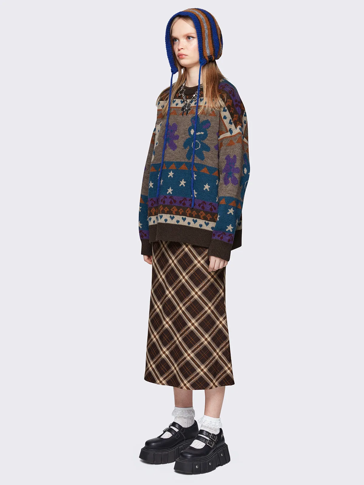 Teddy Tapestry Jacquard Sweater