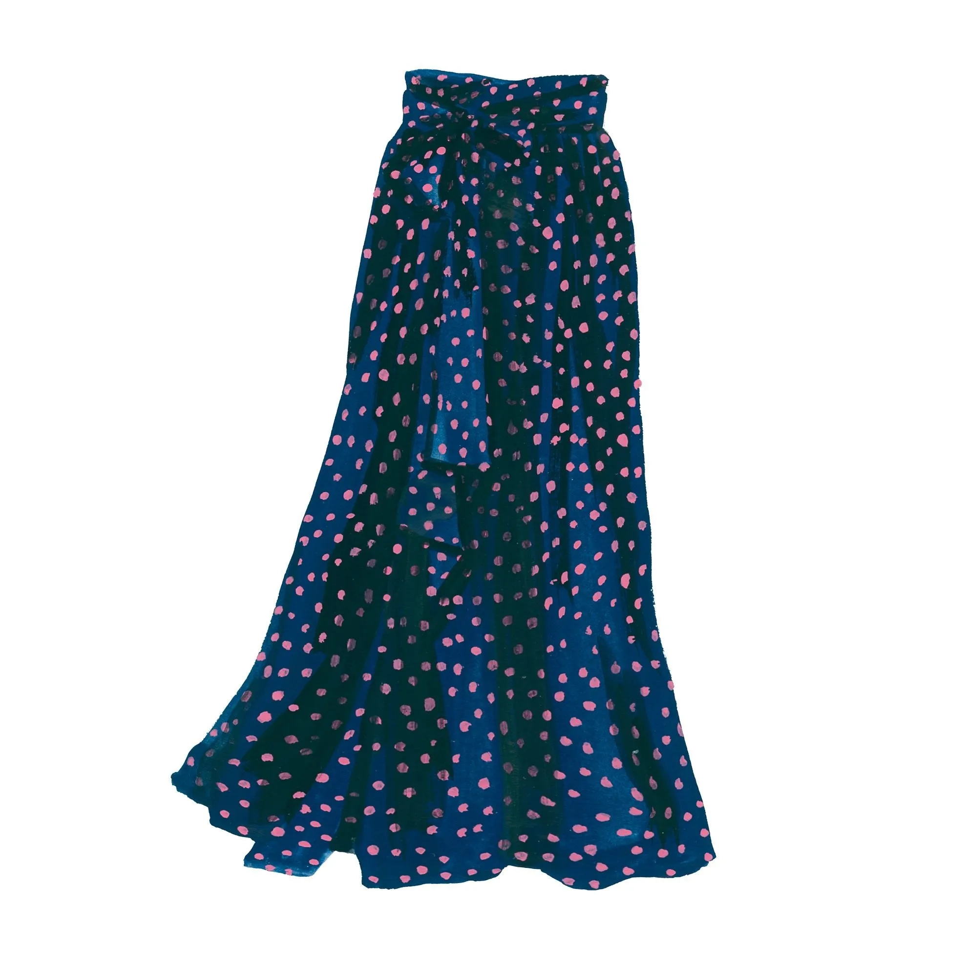 The Belted Polka Dot Skirt