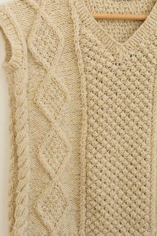 The Handknit Aran Sleeveless Vest