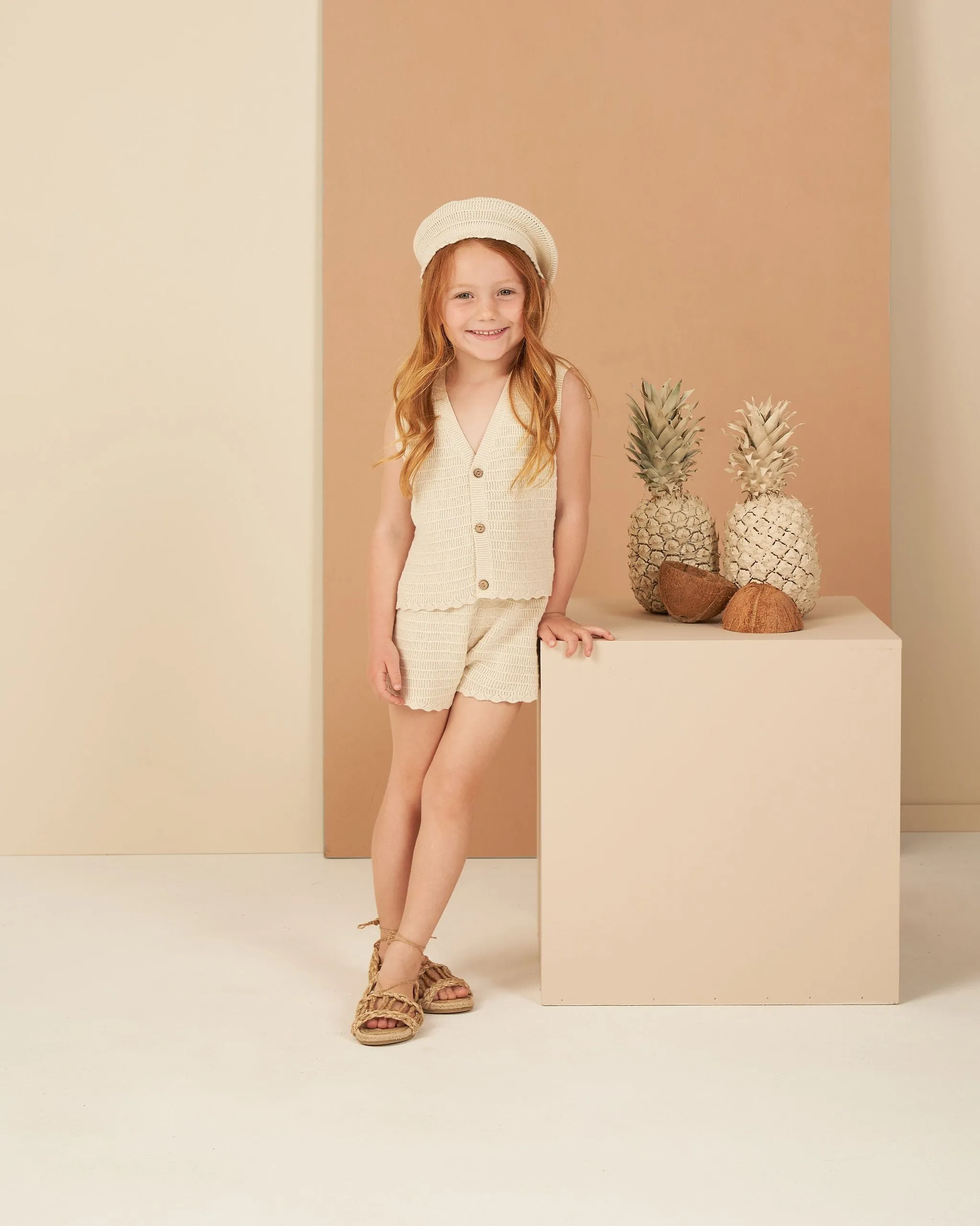 The Knit Vest by Rylee   Cru - Natural - KIDS