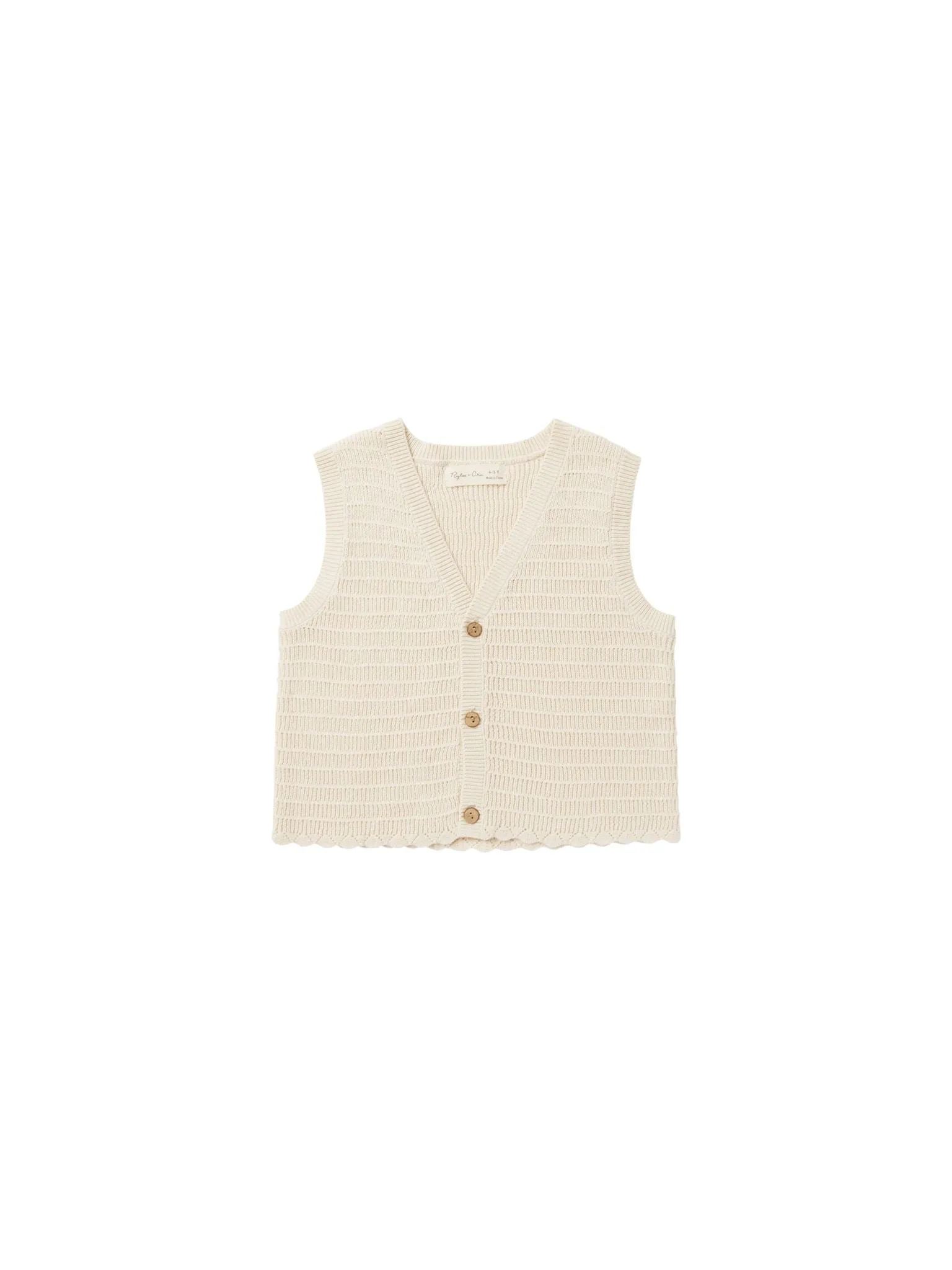 The Knit Vest by Rylee   Cru - Natural - KIDS