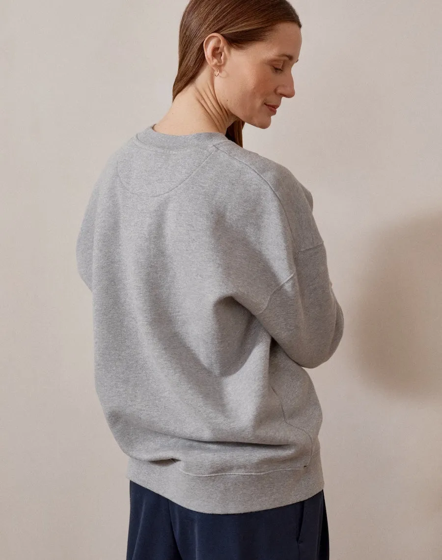 The Relaxed-fit SWEATSHIRT - Slate Grey