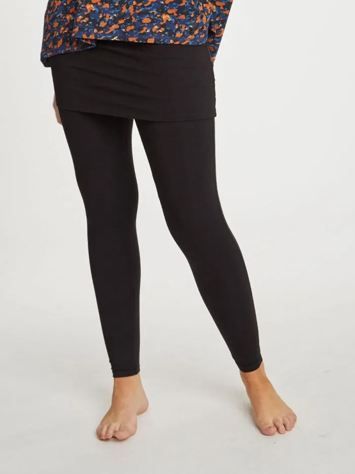 Thought Jay Skirted Leggings - Black