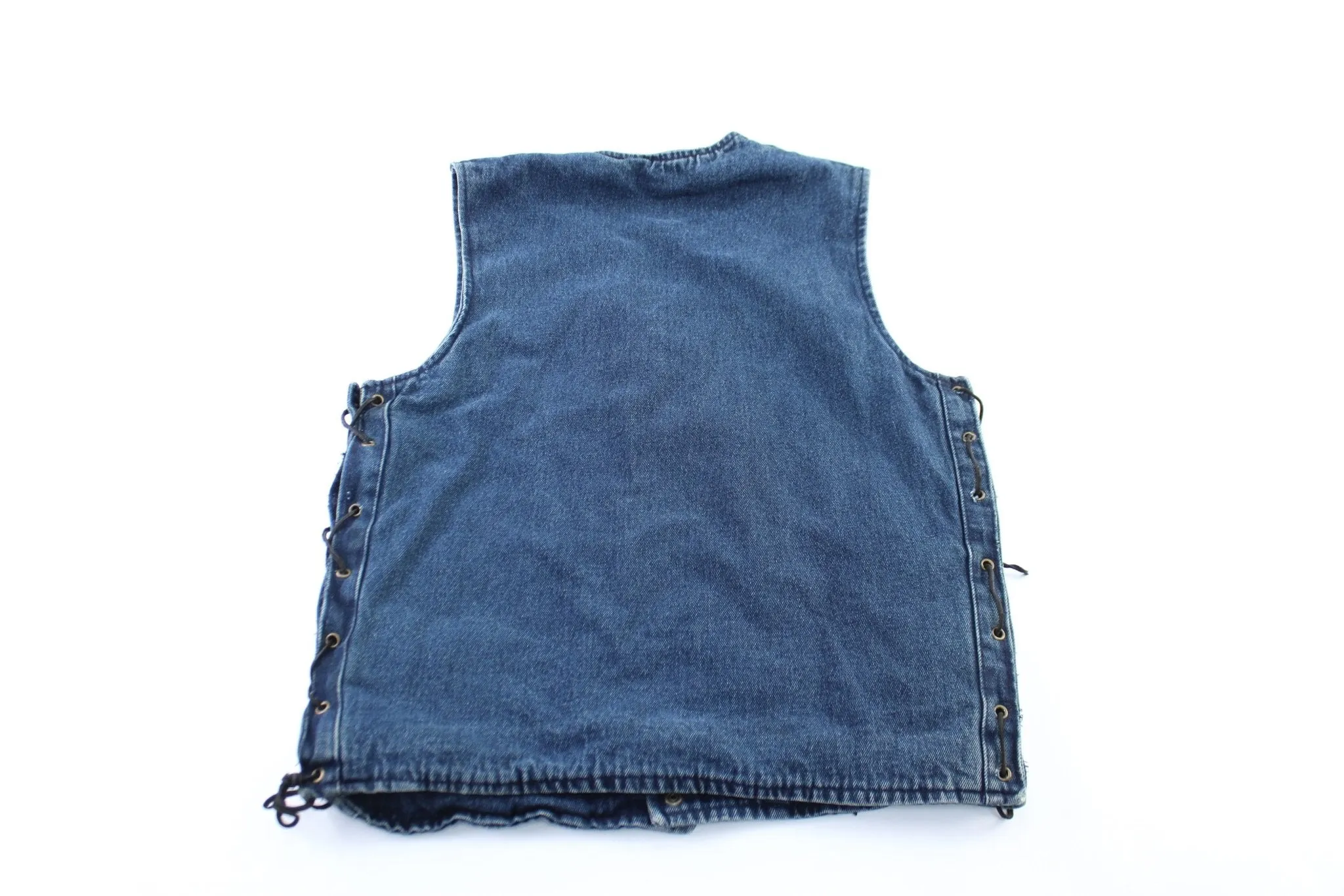 Unik Denim Button Snap Vest